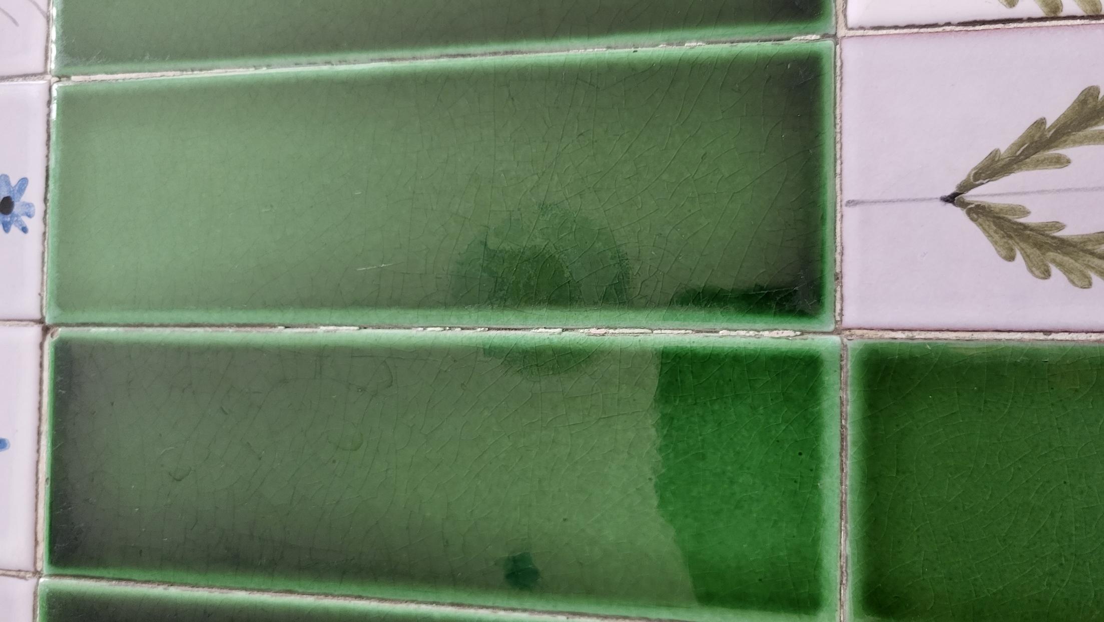 Table basse Roger Capron en céramique Francaise verte 