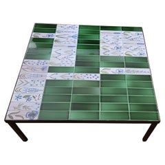 Table basse Roger Capron en céramique  Francaise Vallauris Côte-d'Azur 1950