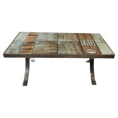 Table Basse Design Jean Gregorieff pour Roche Bobois, pieds sabre