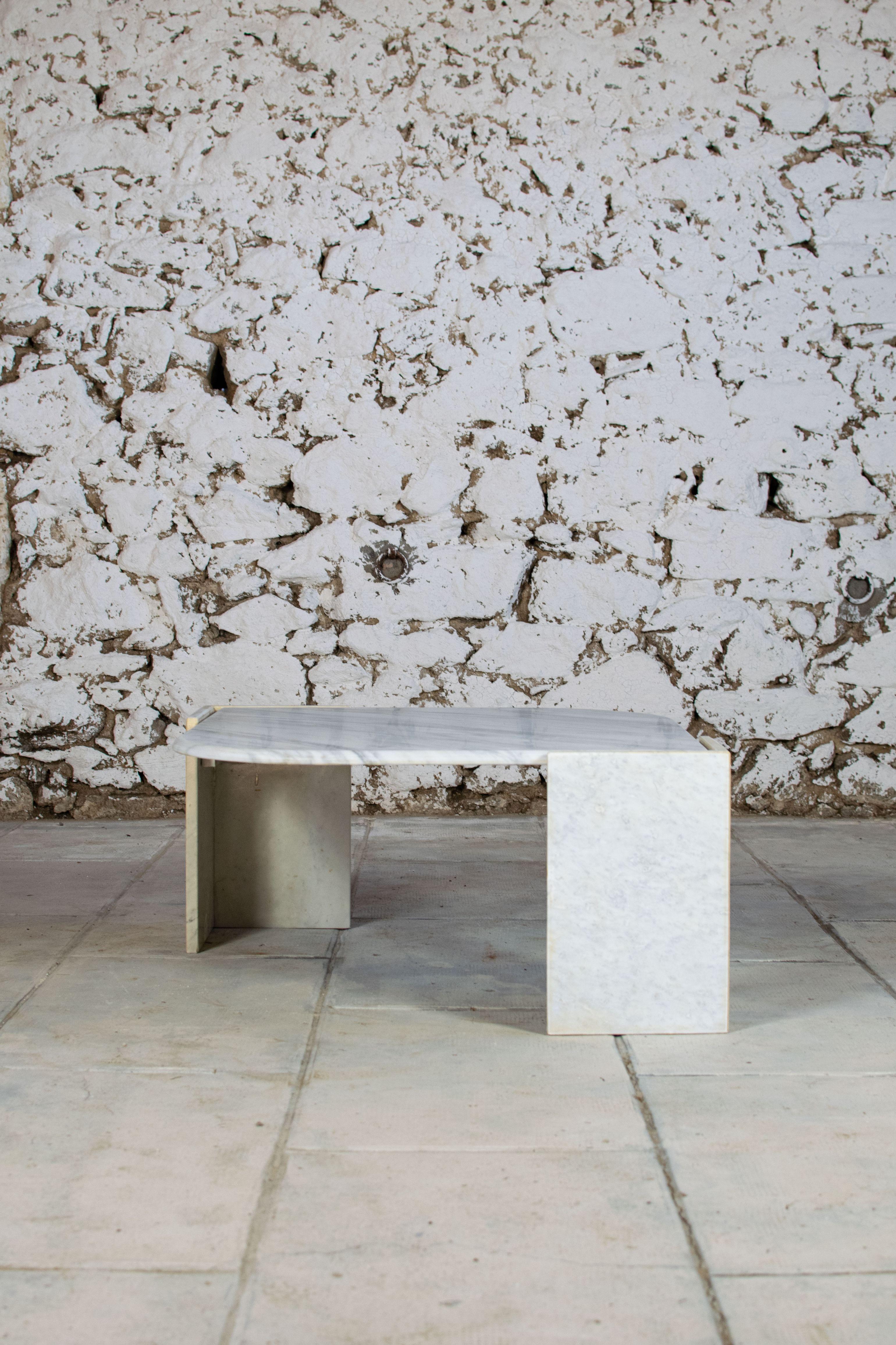 Table basse en marbre forme oeil, 1970 3