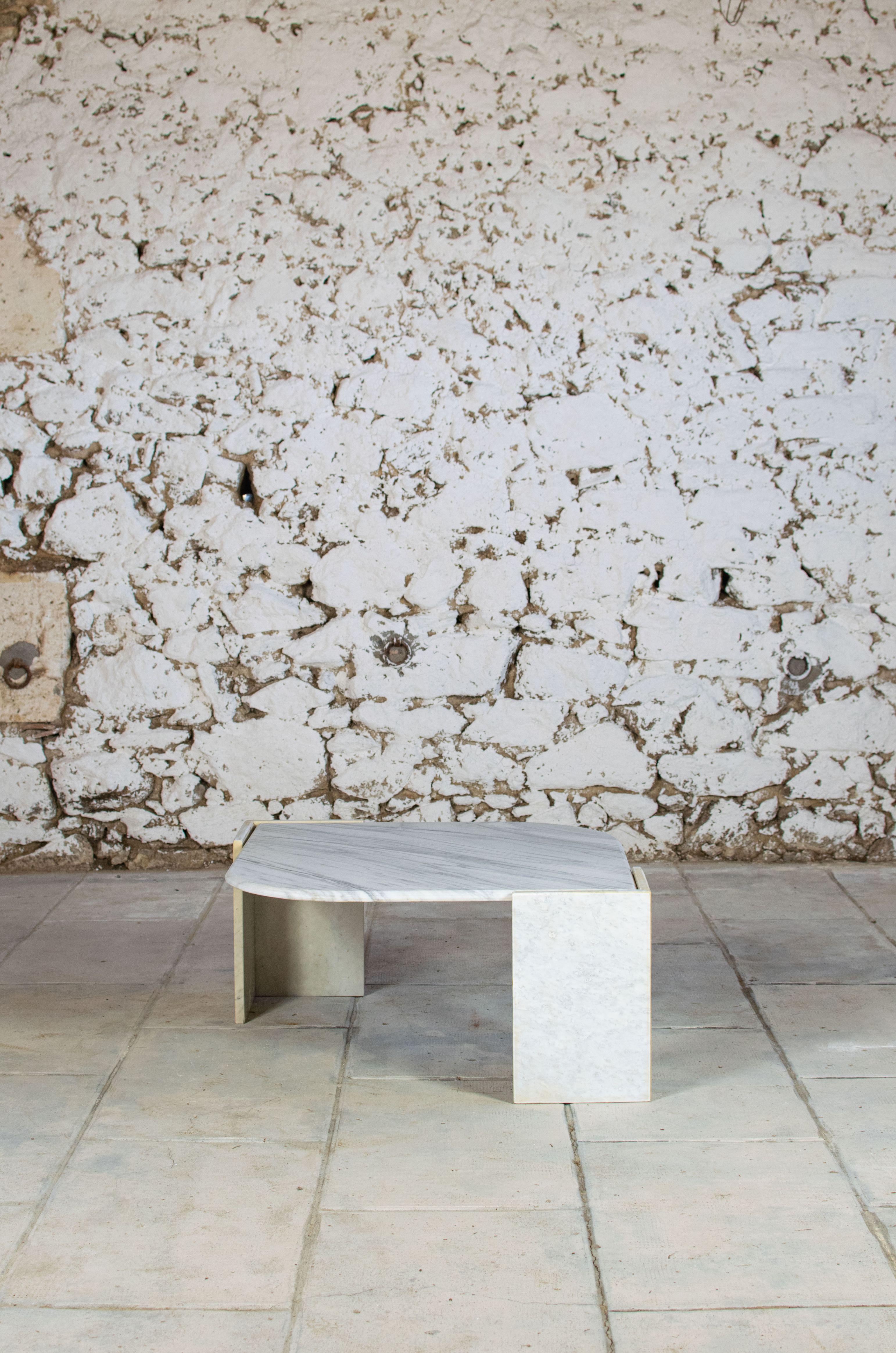 Table basse en marbre forme oeil, 1970 5