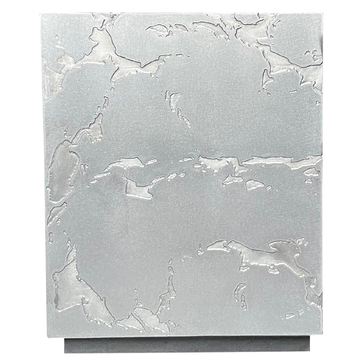 Table Basse Et Jardin Zen En Pierre D''acier Petite par Chanel Kapitanj en vente