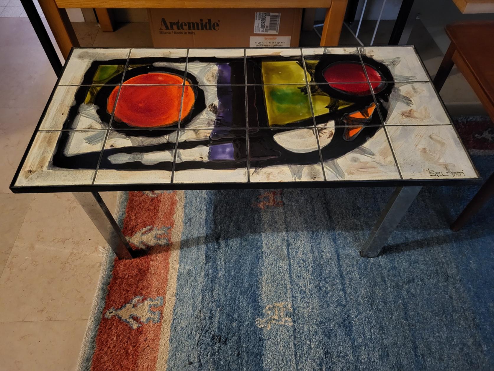 Table basse Juliette Belarti en céramique et lave de volcan Belgique circa 1960 For Sale 3