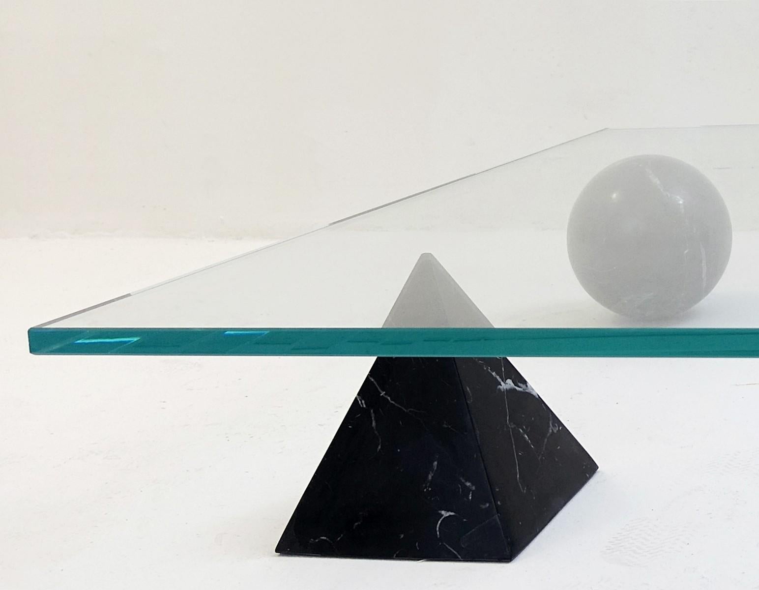table verre marbre
