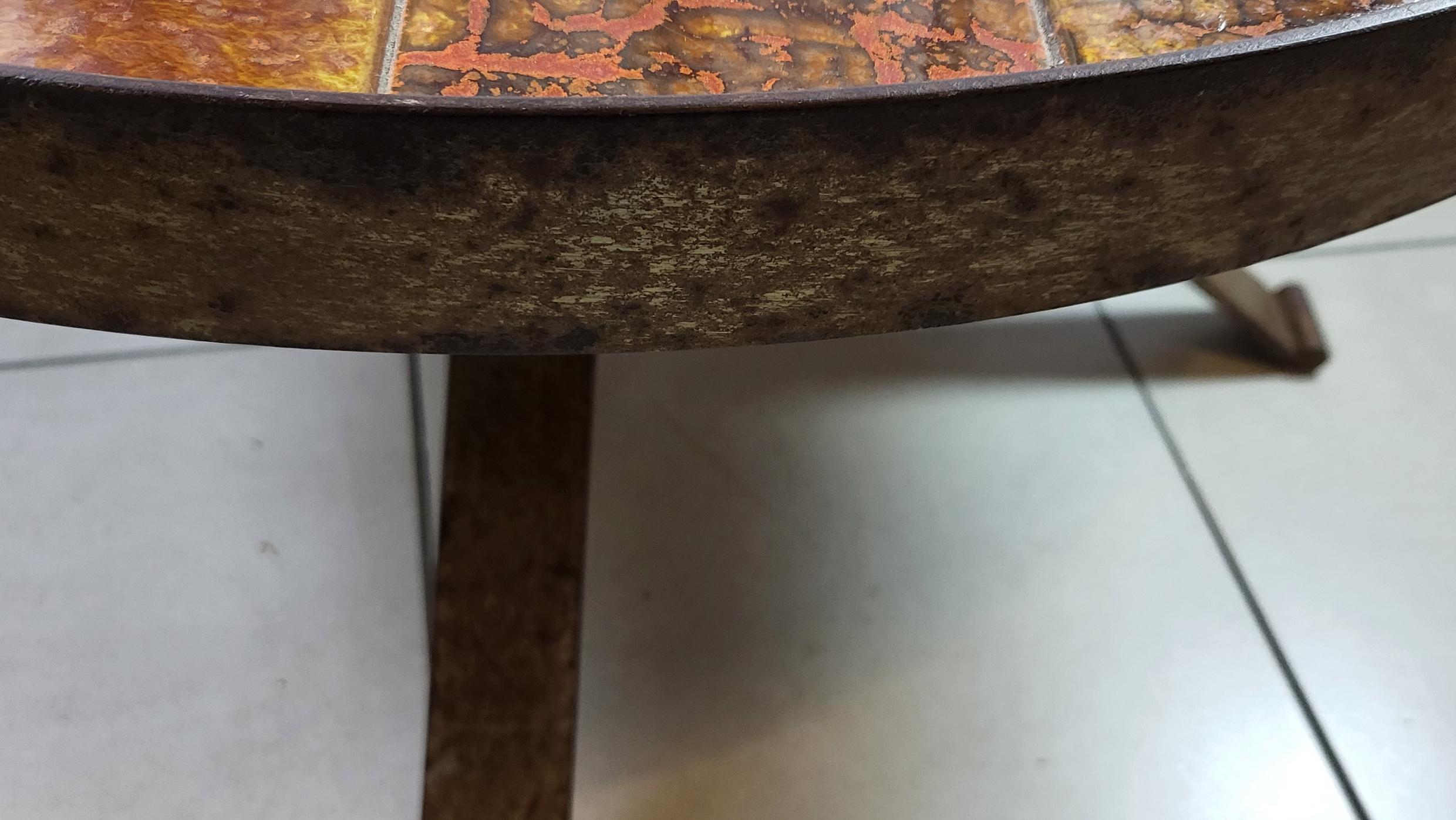 table basse ceramique vintage