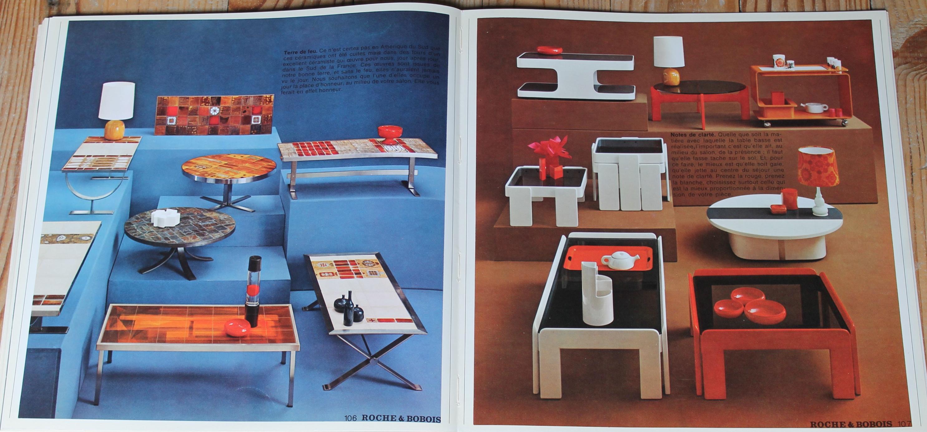 Table basse Roche Bobois par Jean Gregorieff en céramique Francaise  1969 For Sale 10