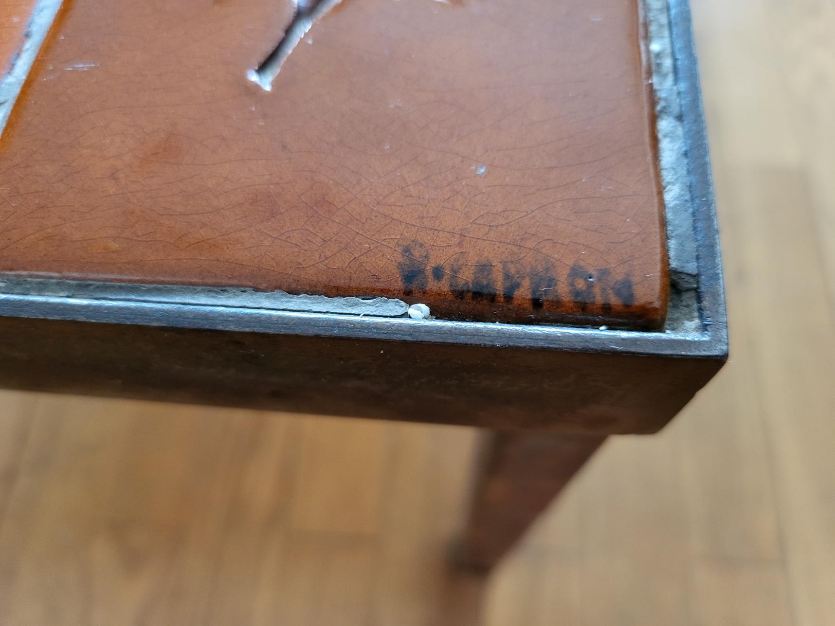 20th Century Table basse  Roger Capron en céramique émaillée Francaise Mid Century 1950 For Sale