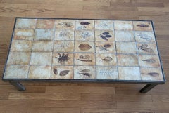 Table basse Roger Capron en Grès céramique Francaise Vallauris Côte-d'Azur 1970