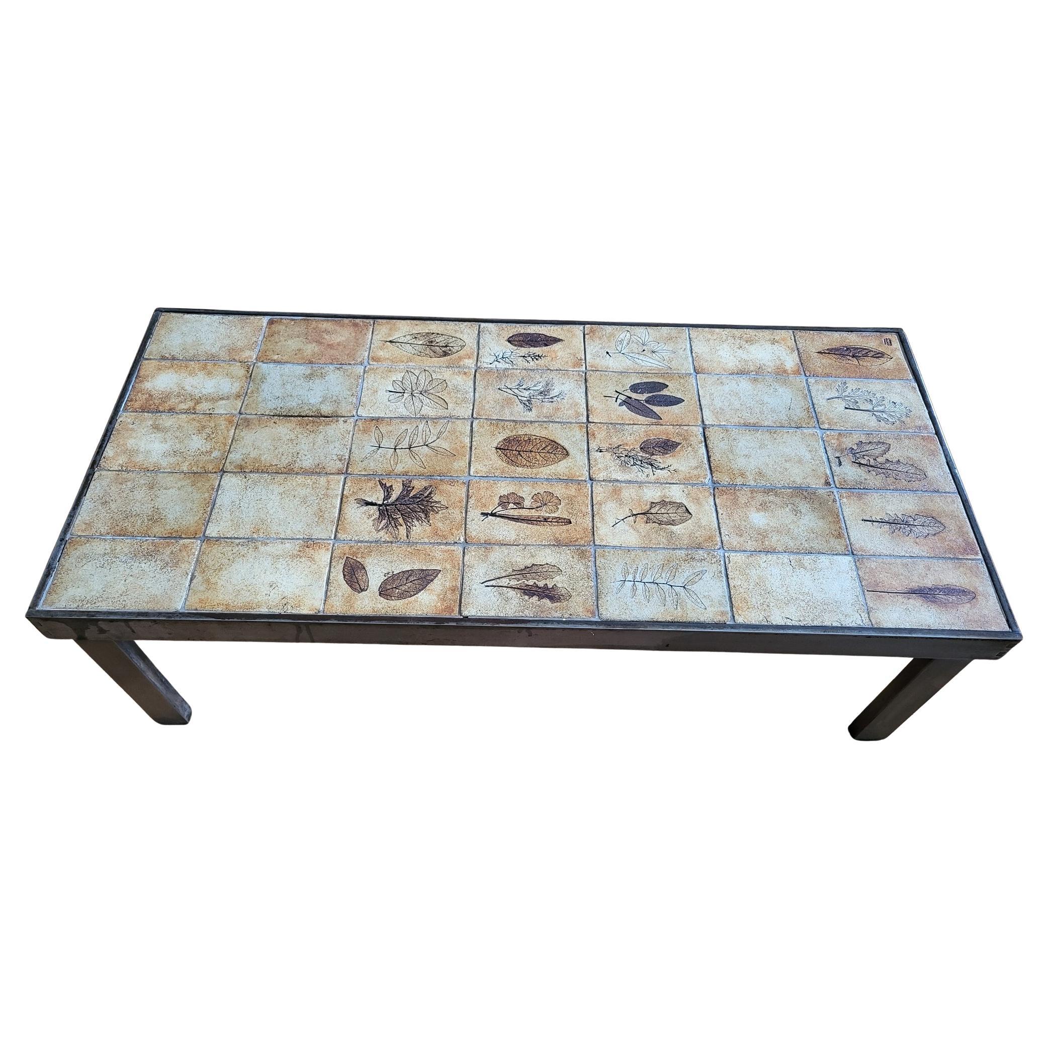 Table basse Roger Capron en Grès céramique Francaise Vallauris Côte-d'Azur 1970 For Sale