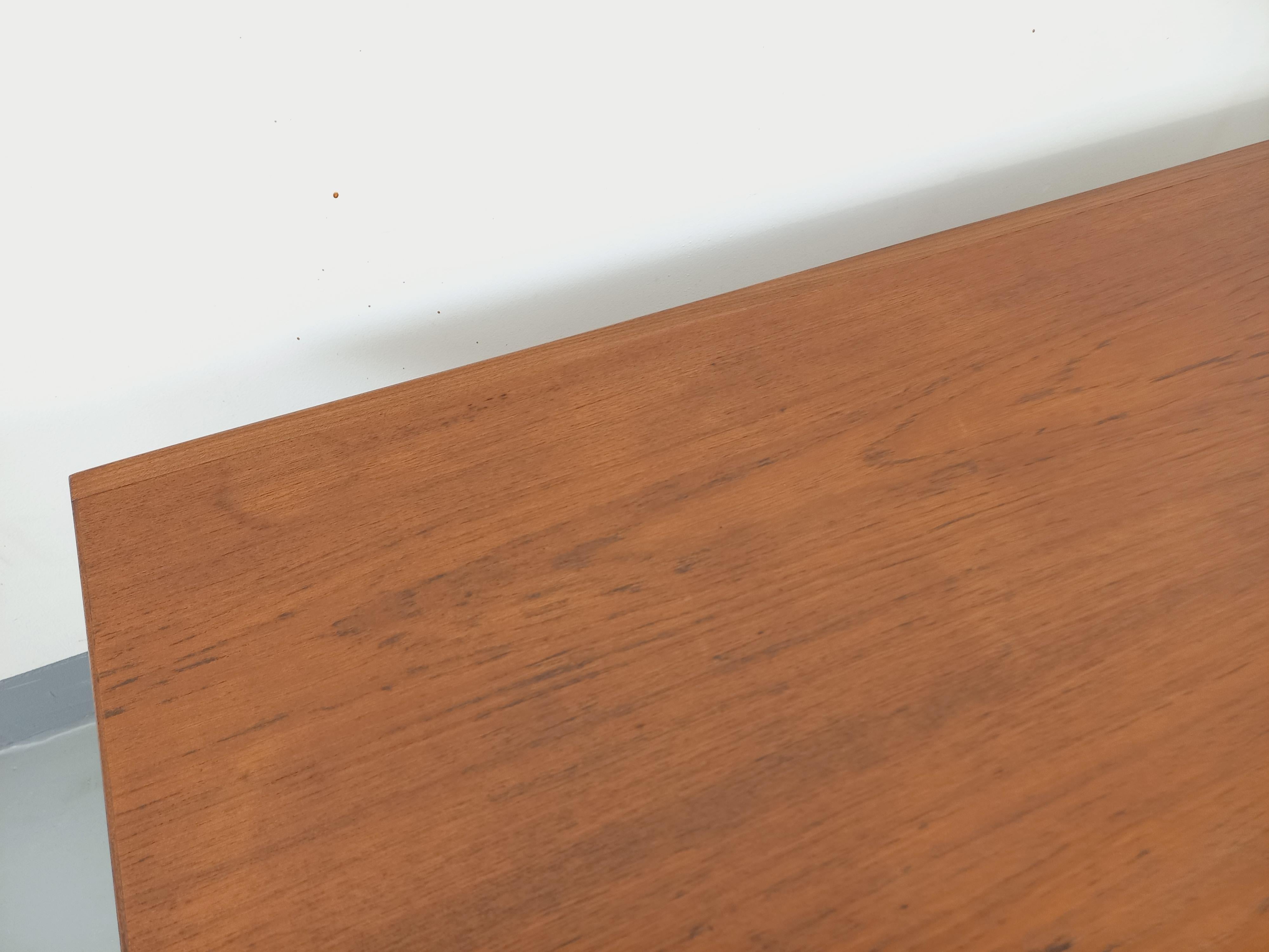 Table basse scandinave en teck et corde d'Arne Hovmand Olsen pour Samcom 8