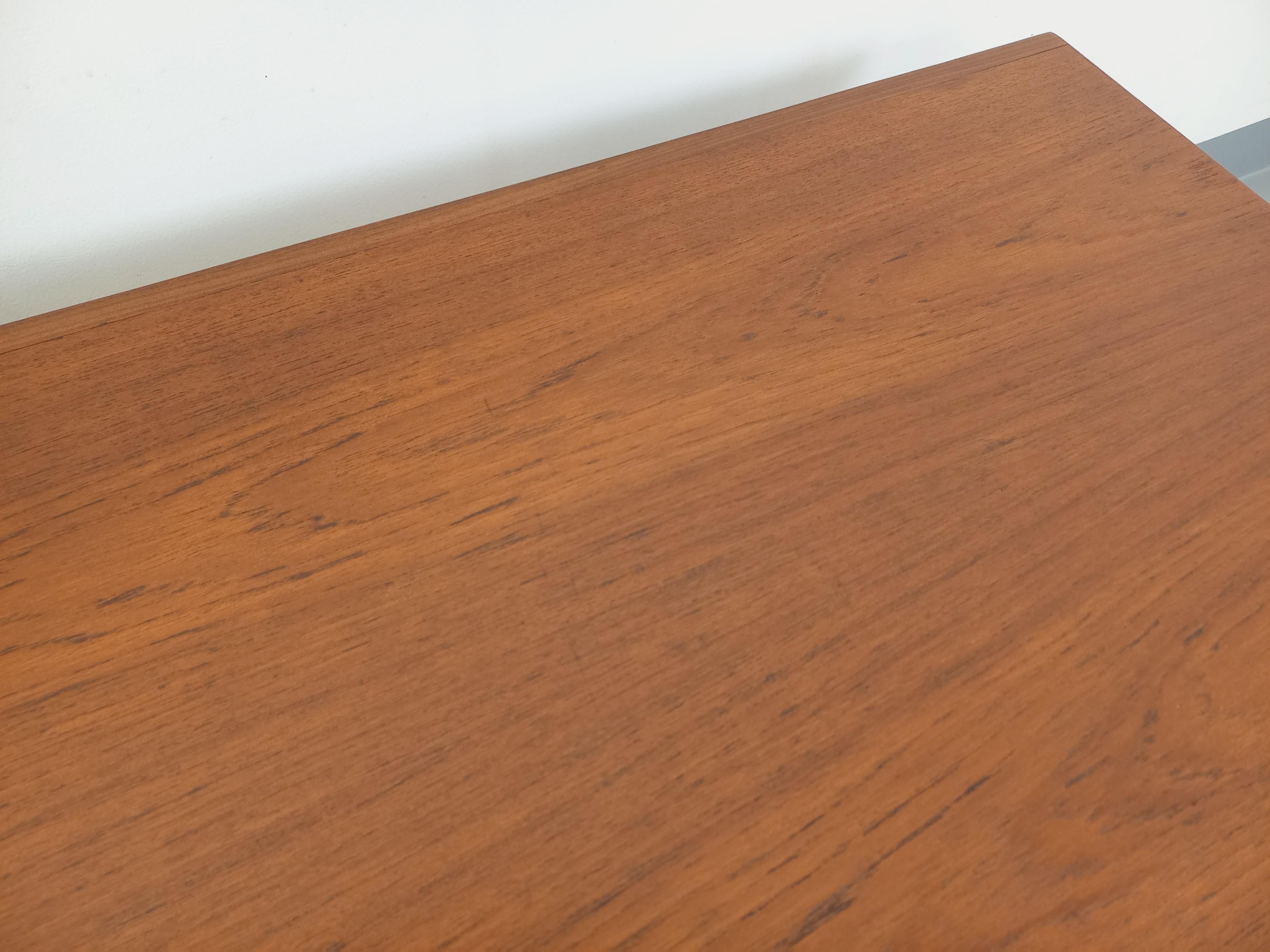Table basse scandinave en teck et corde d'Arne Hovmand Olsen pour Samcom 9