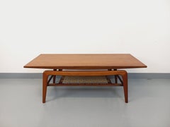 Table basse scandinave en teck et corde d'Arne Hovmand Olsen pour Samcom