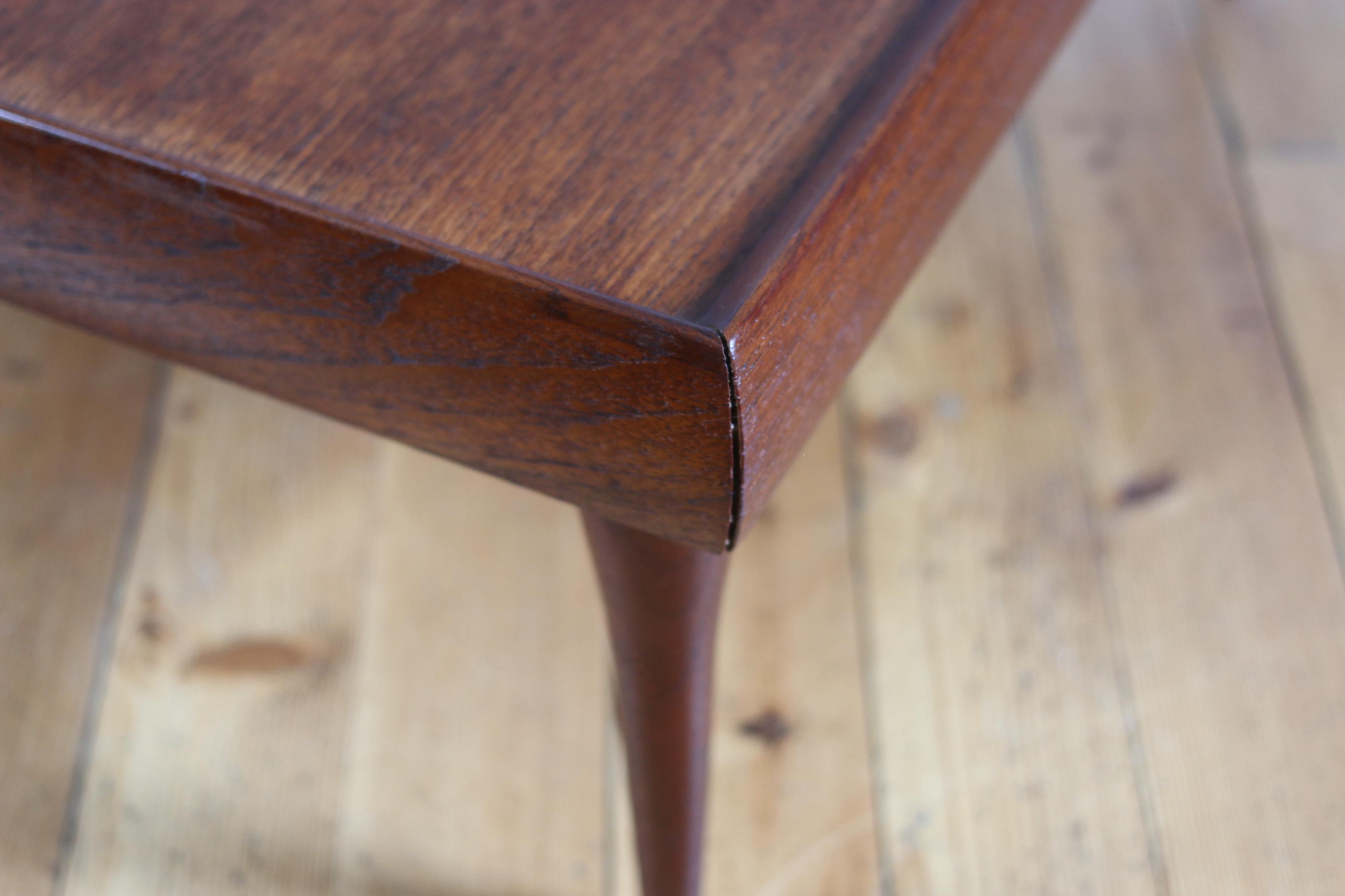 Table basse scandinave teck vintage Bramin 1960 2