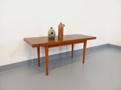 Table basse scandinave vintage en teck des années 60