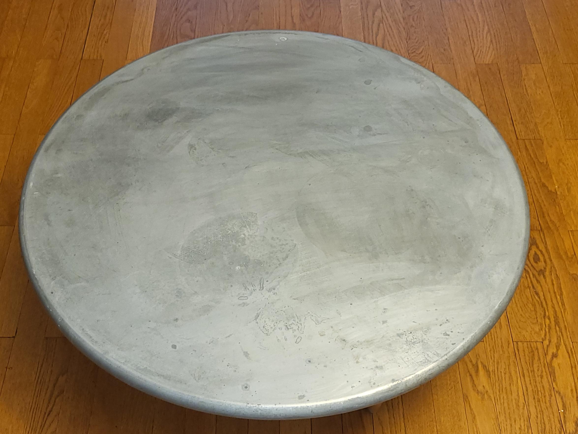 Modern Table basse Sir Terence Conran pour Conran Shop Paris en zinc France 1997 For Sale