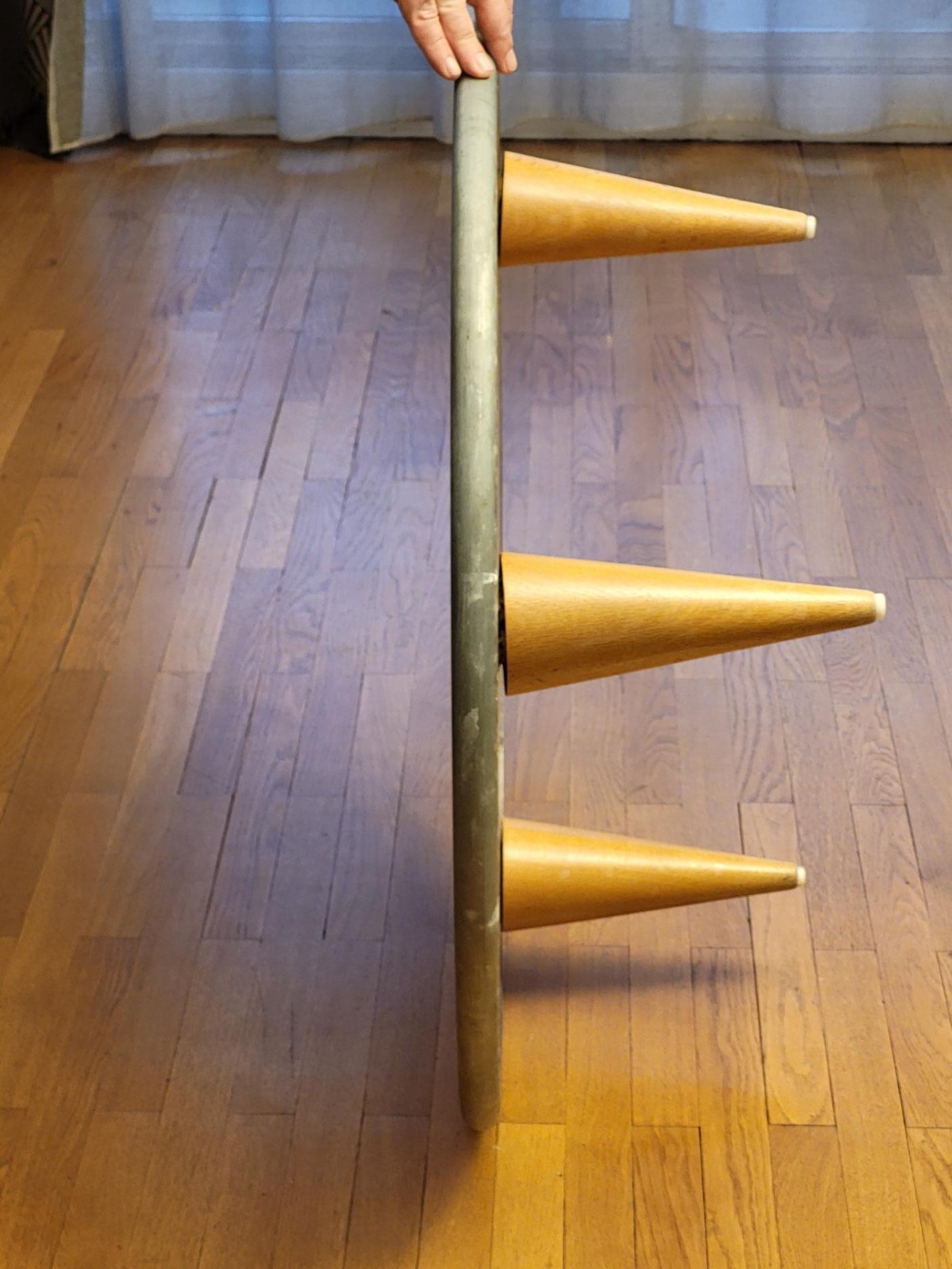 Table basse Sir Terence Conran pour Conran Shop Paris en zinc France 1997 For Sale 1