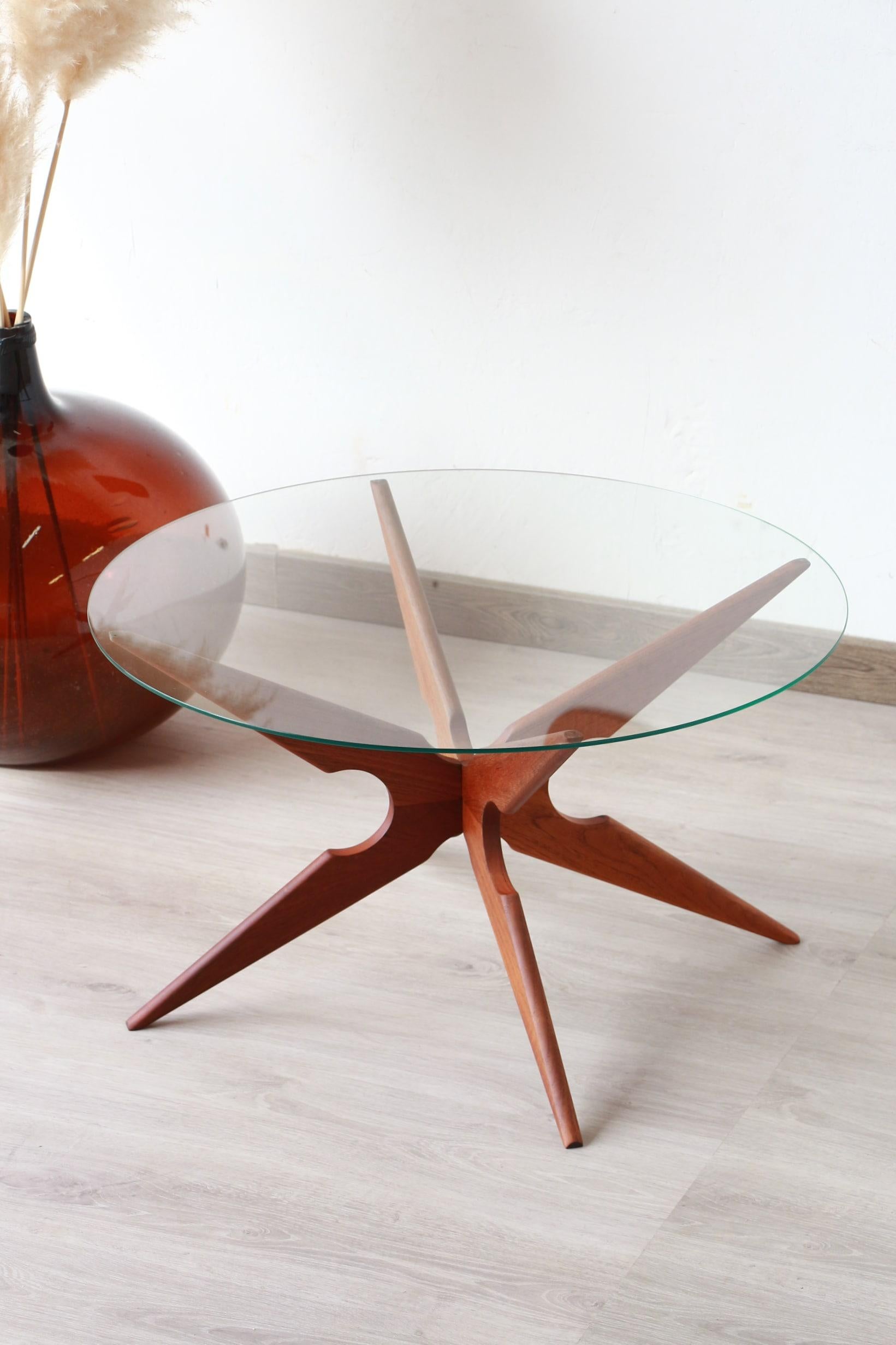 Table Basse Spider en Teck de Vladimir Kagan pour Sika Mobler, Danemark en vente 2