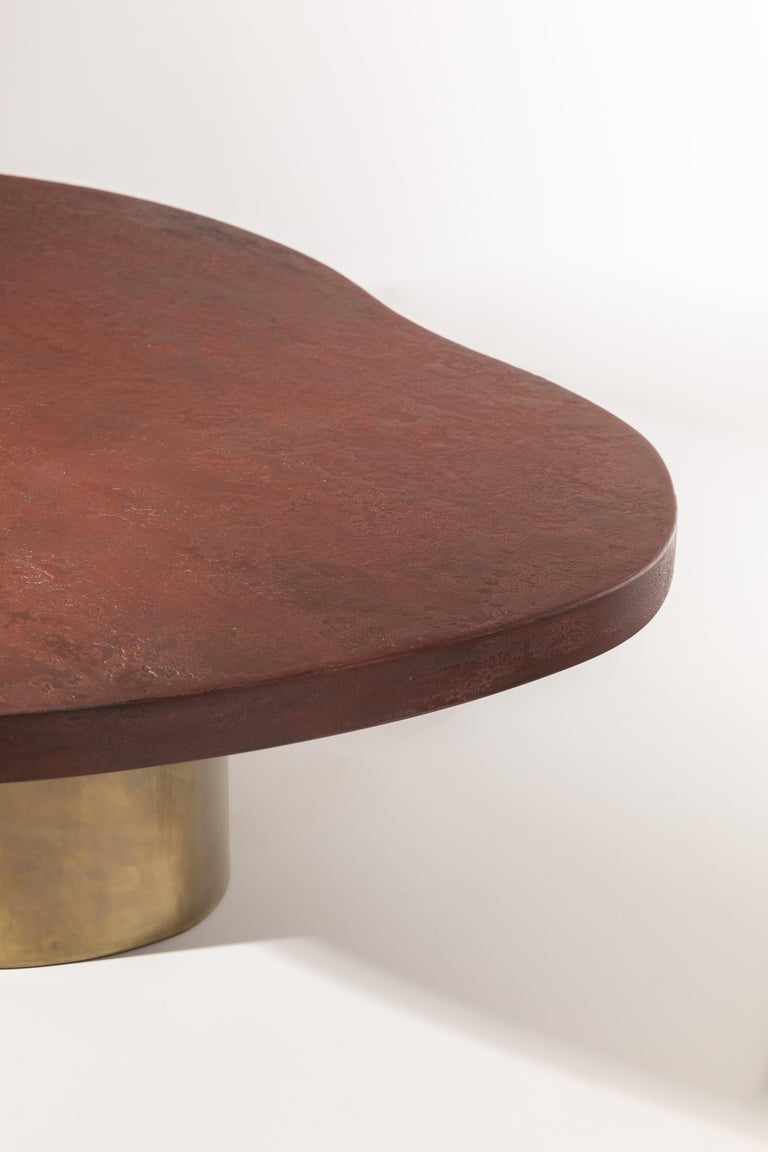 Bronze, mixedmedia coffee table For Sale at 1stDibs