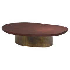 Bronze, mixed-media coffee table