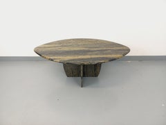 Table basse vintage en granit des années 70