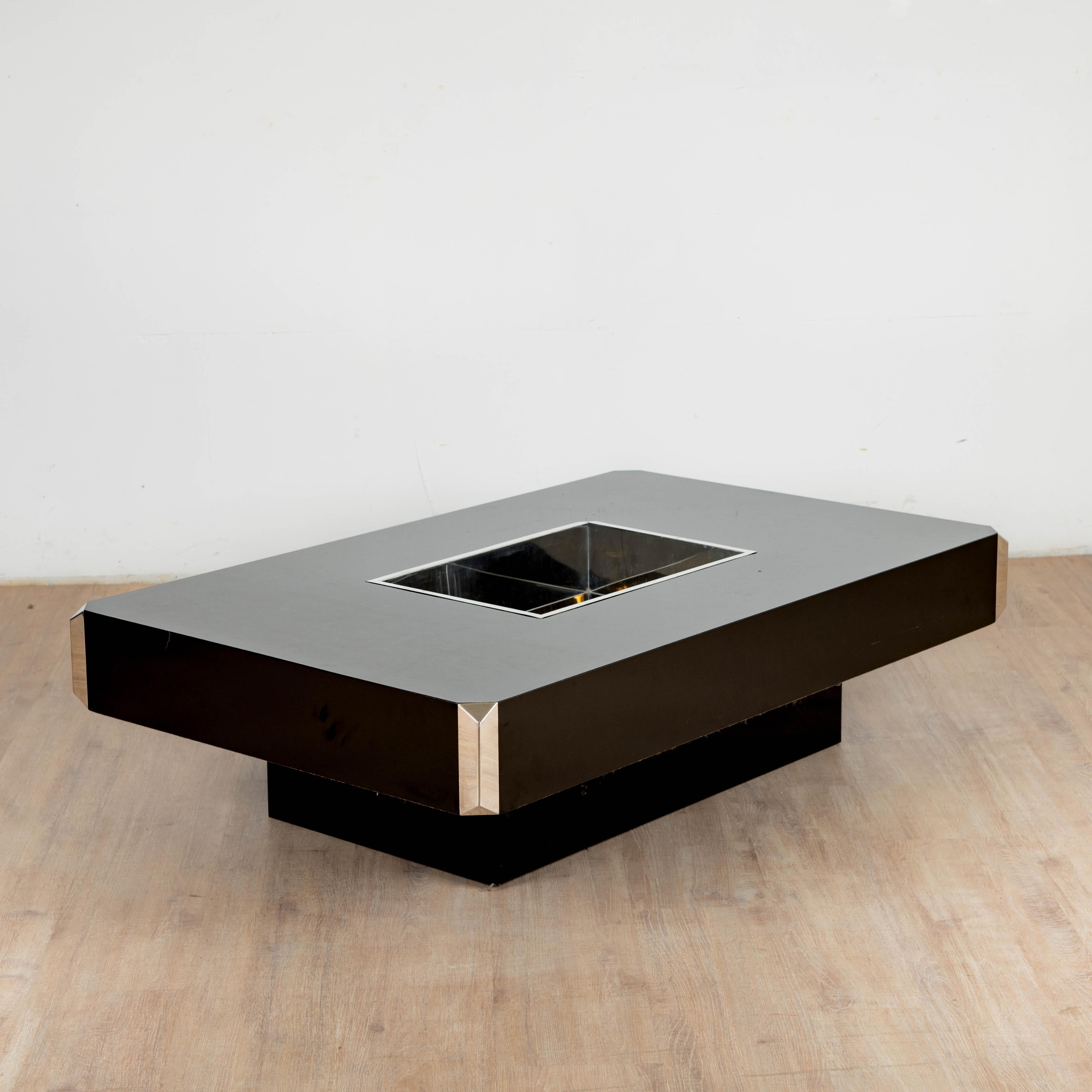 Italian Table Basse Willy Rizzo pour Mario Sabot, Italie, 1970