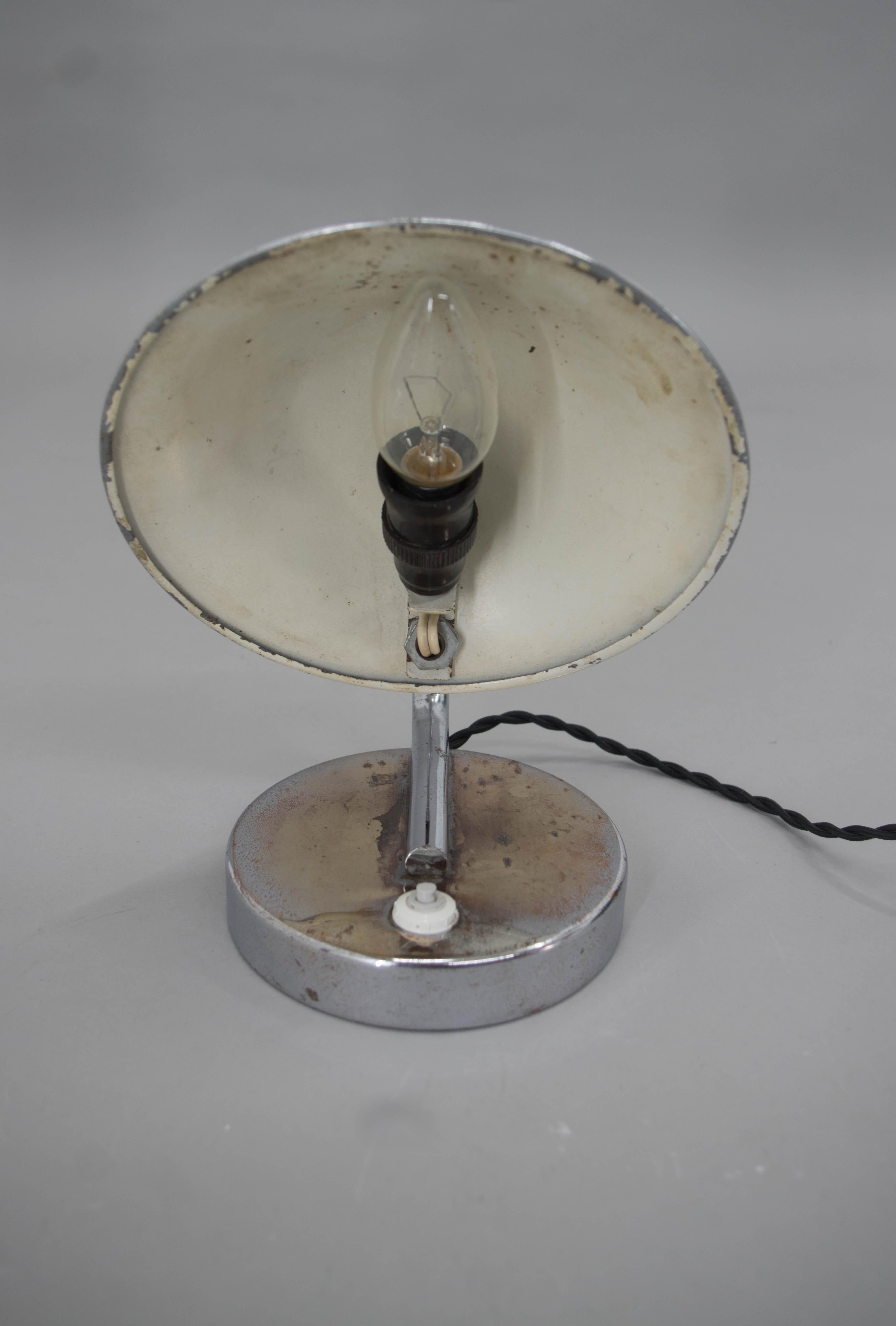 Mid-20th Century Table/Bedside Lamp by Napako, 1930s For Sale