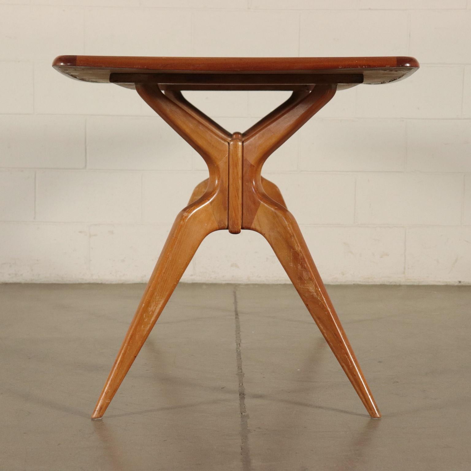Mid-Century Modern Table, Beech and Formica, Italy 1950s-1960s Italian Prodution