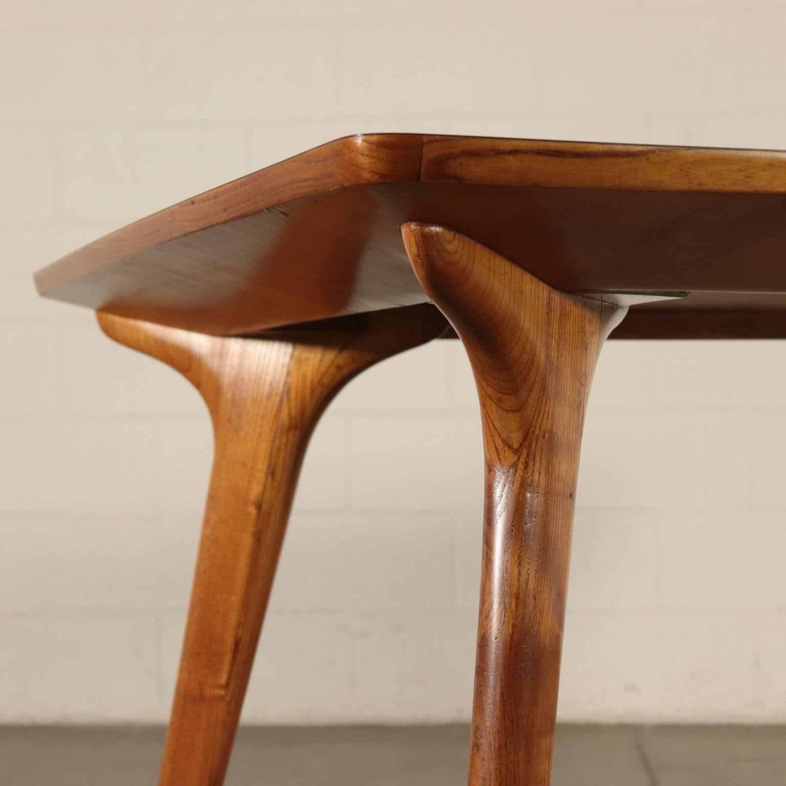 Mid-Century Modern Table, Beech and Formica, Italy 1950s Italian Production