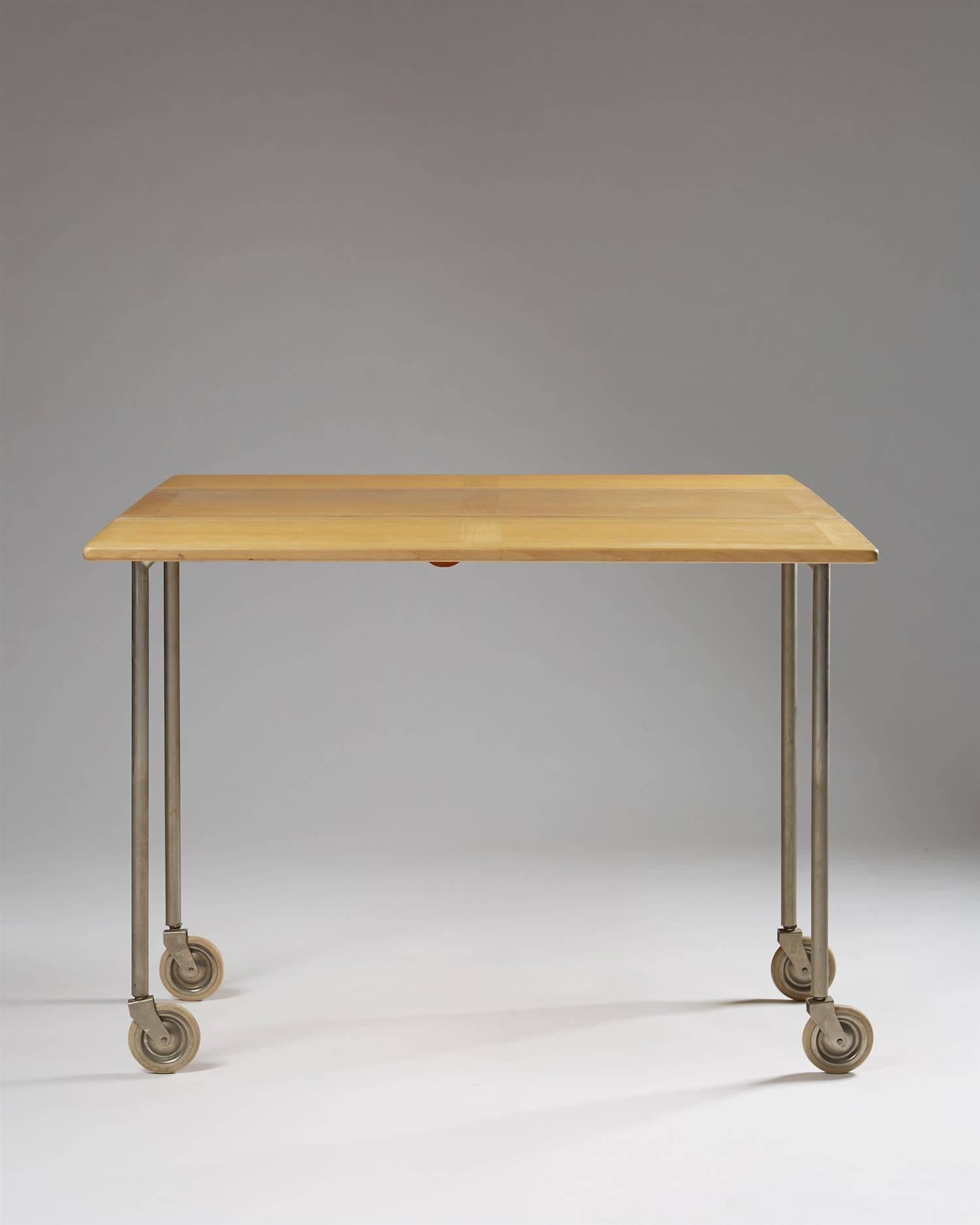 Table, Berit, Designed by Bruno Mathsson for Mathsson International In Good Condition In Stockholm, SE