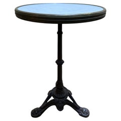 Table - Gueridon de bistrot en imitation marbre