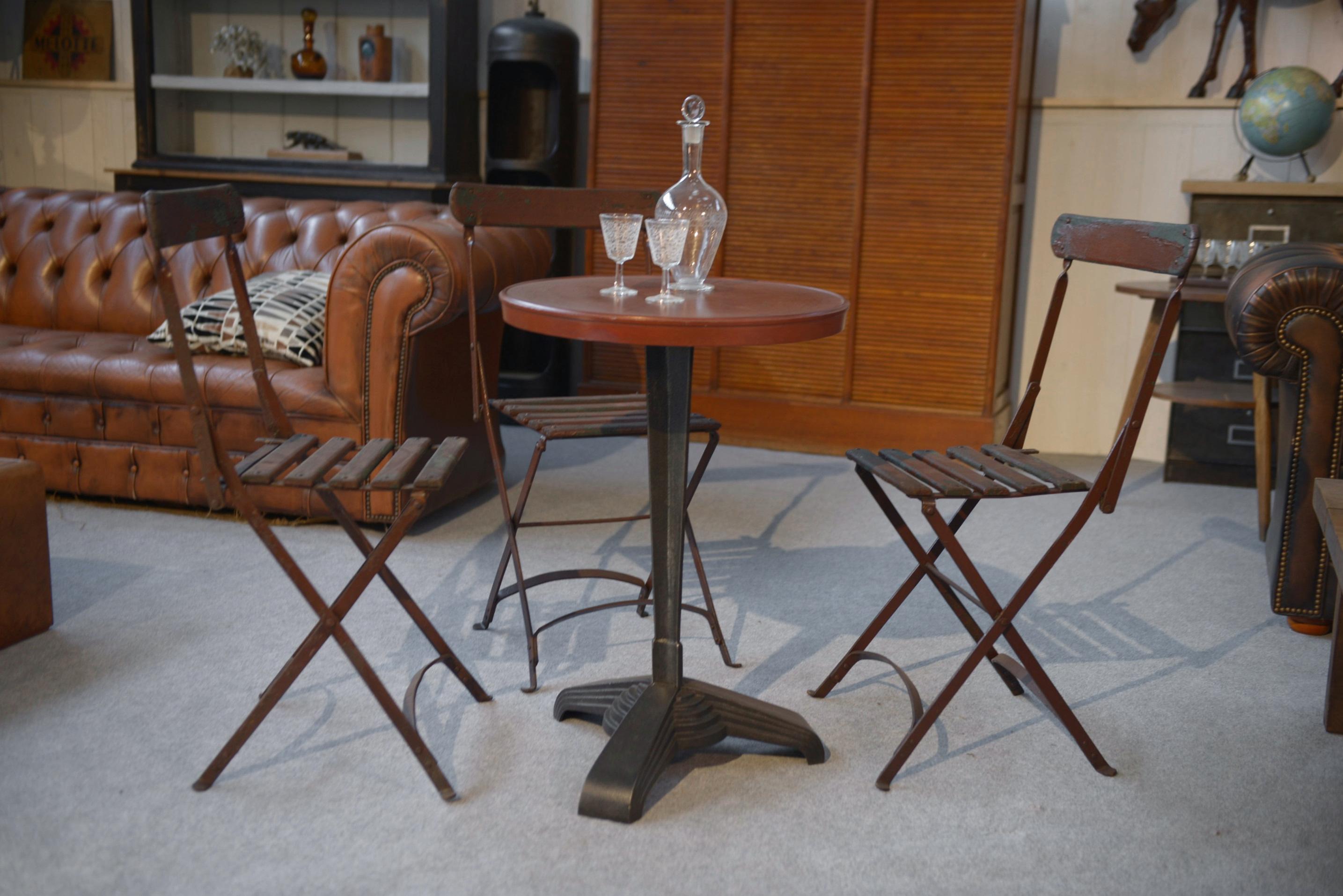 Tavolo bistrot Art déco par LOUIS VUITTON 1930's in vendita 4