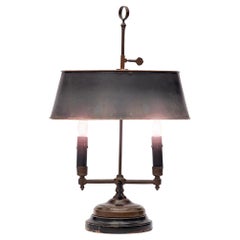 Retro Table Bouillotte Lamp with Metal Shade