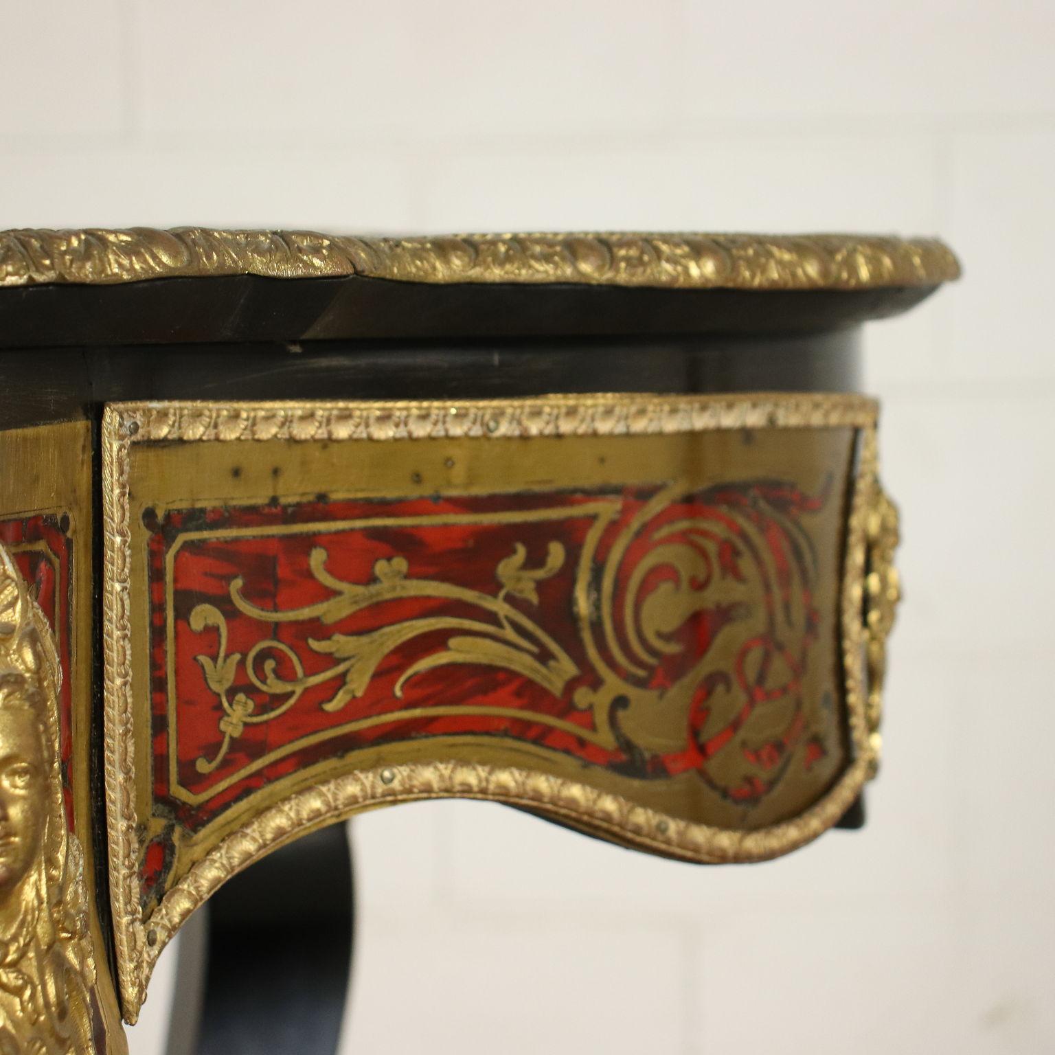 Table Boulle Style Gilded Bronze France Late 19th Century 5