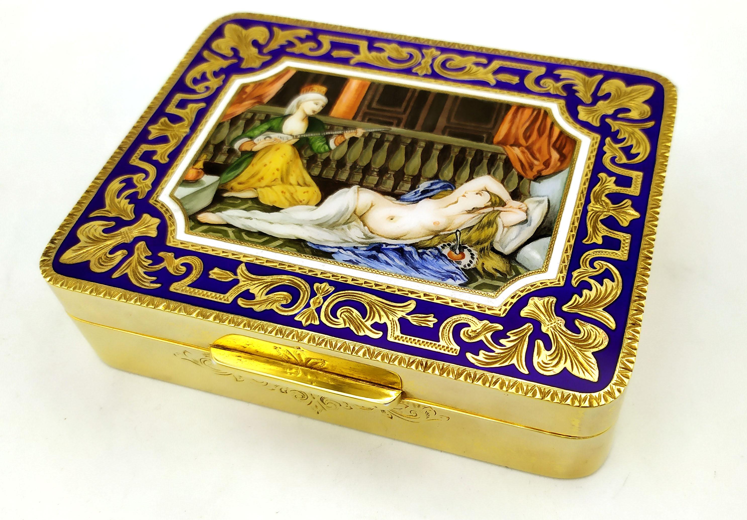 Boîte de table gravée à la main et Miniature en argent Sterling Salimbeni Excellent état - En vente à Firenze, FI