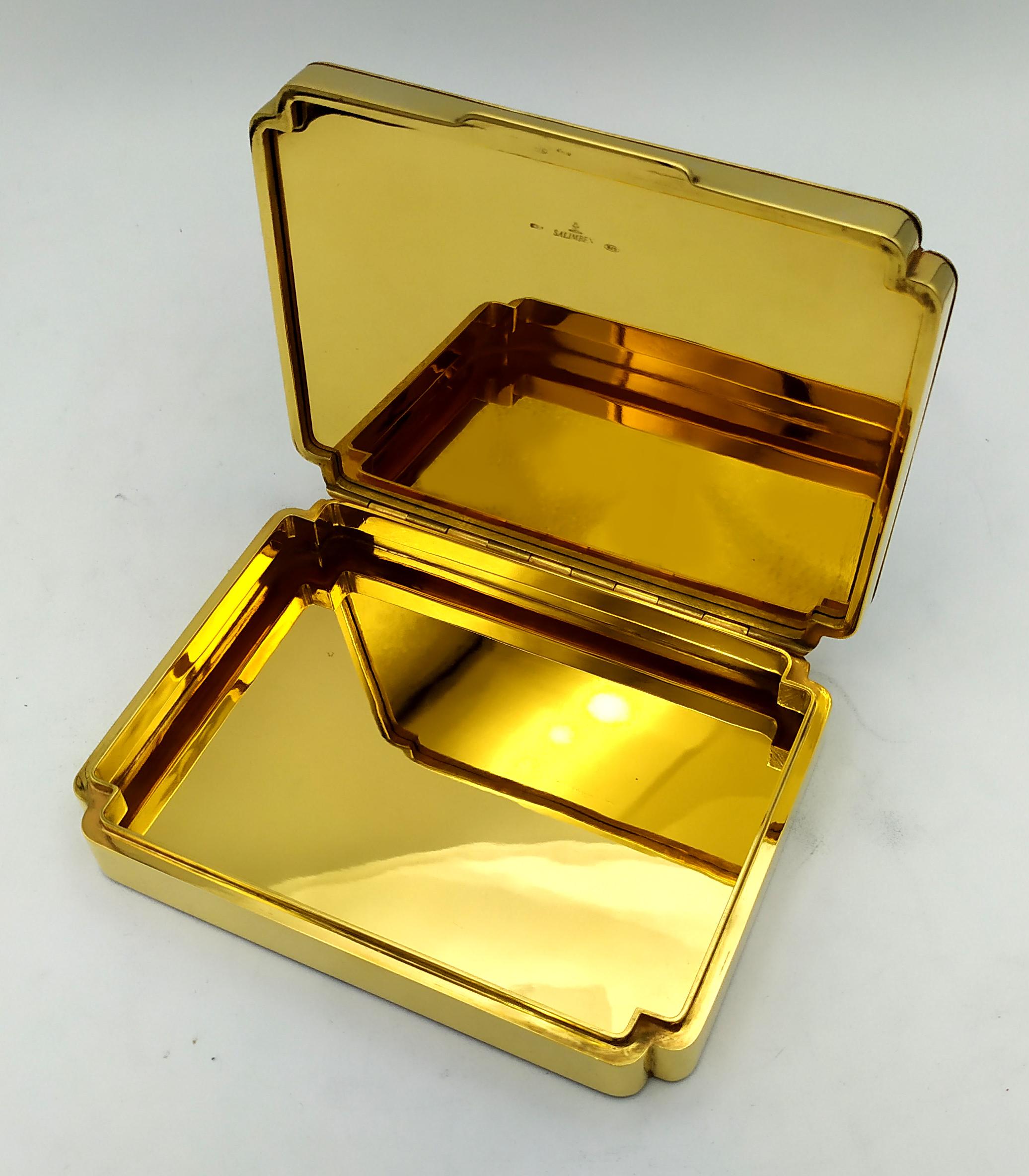 Tabelle Box Miniatur Feuer emailliert Aleksej Nikolaevic Romanov Salimbeni. (Italienisch) im Angebot