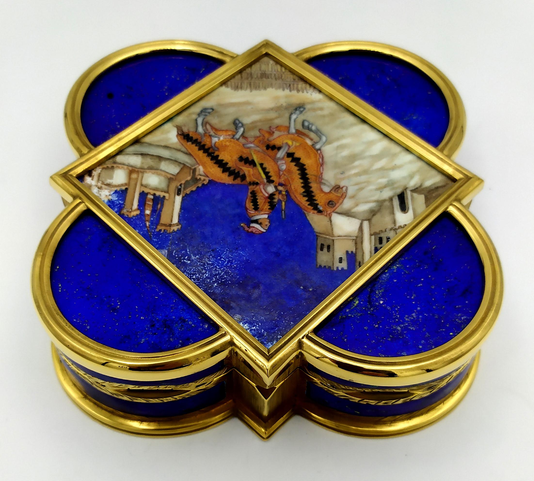 Table Box shaped tiles of the Baptistery of Florence Salimbeni For Sale 2