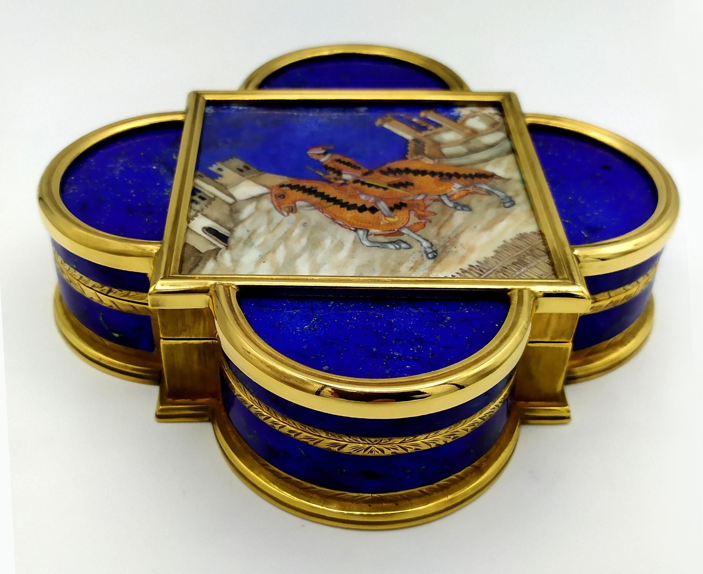Italian Table Box shaped tiles of the Baptistery of Florence Salimbeni For Sale