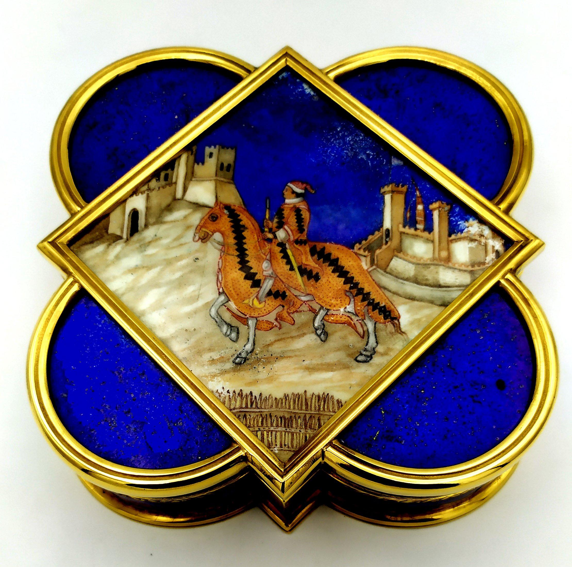 Table Box shaped tiles of the Baptistery of Florence Salimbeni In Excellent Condition For Sale In Firenze, FI