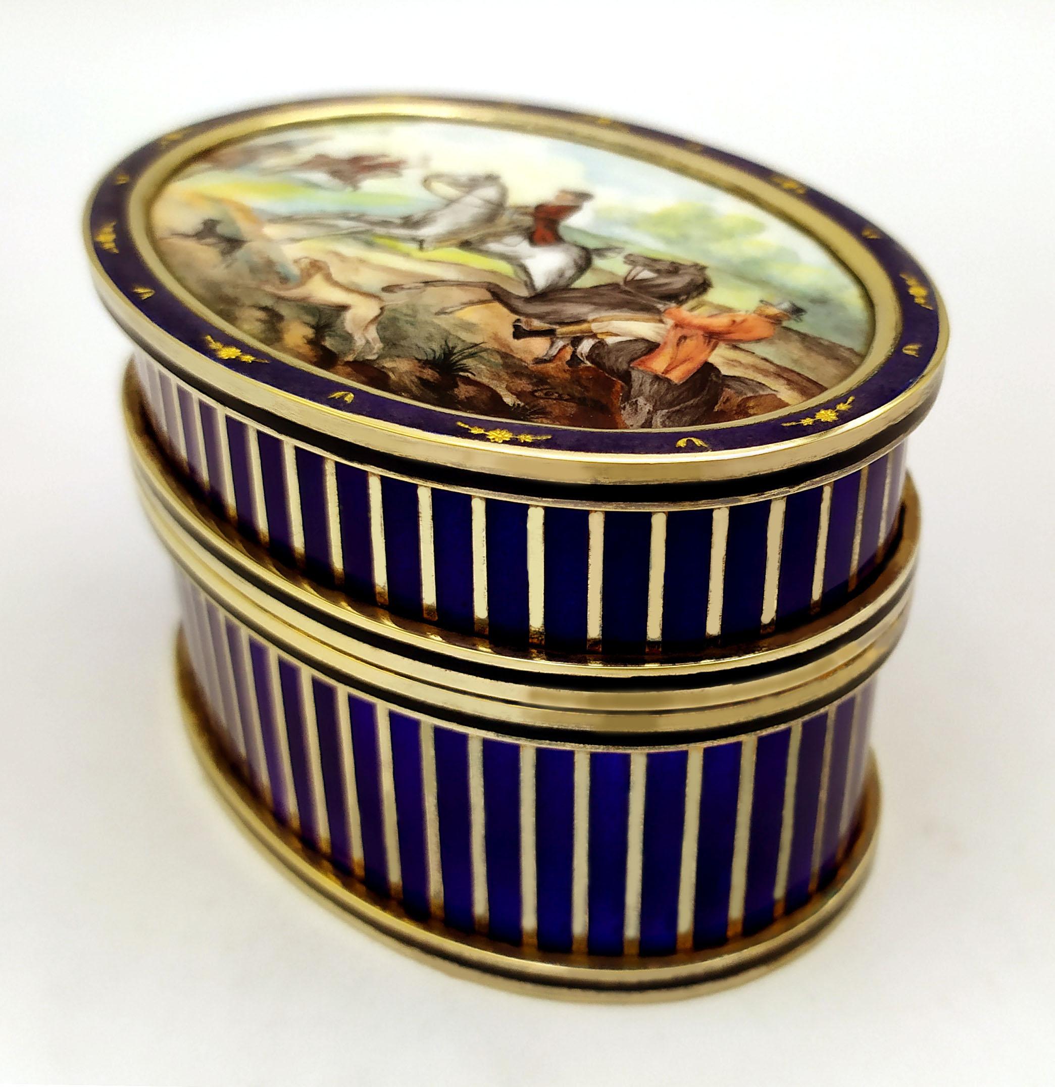 Table Box Sterling Silber Paillons in reinem Gold und Miniatur Salimbeni (Italienisch) im Angebot