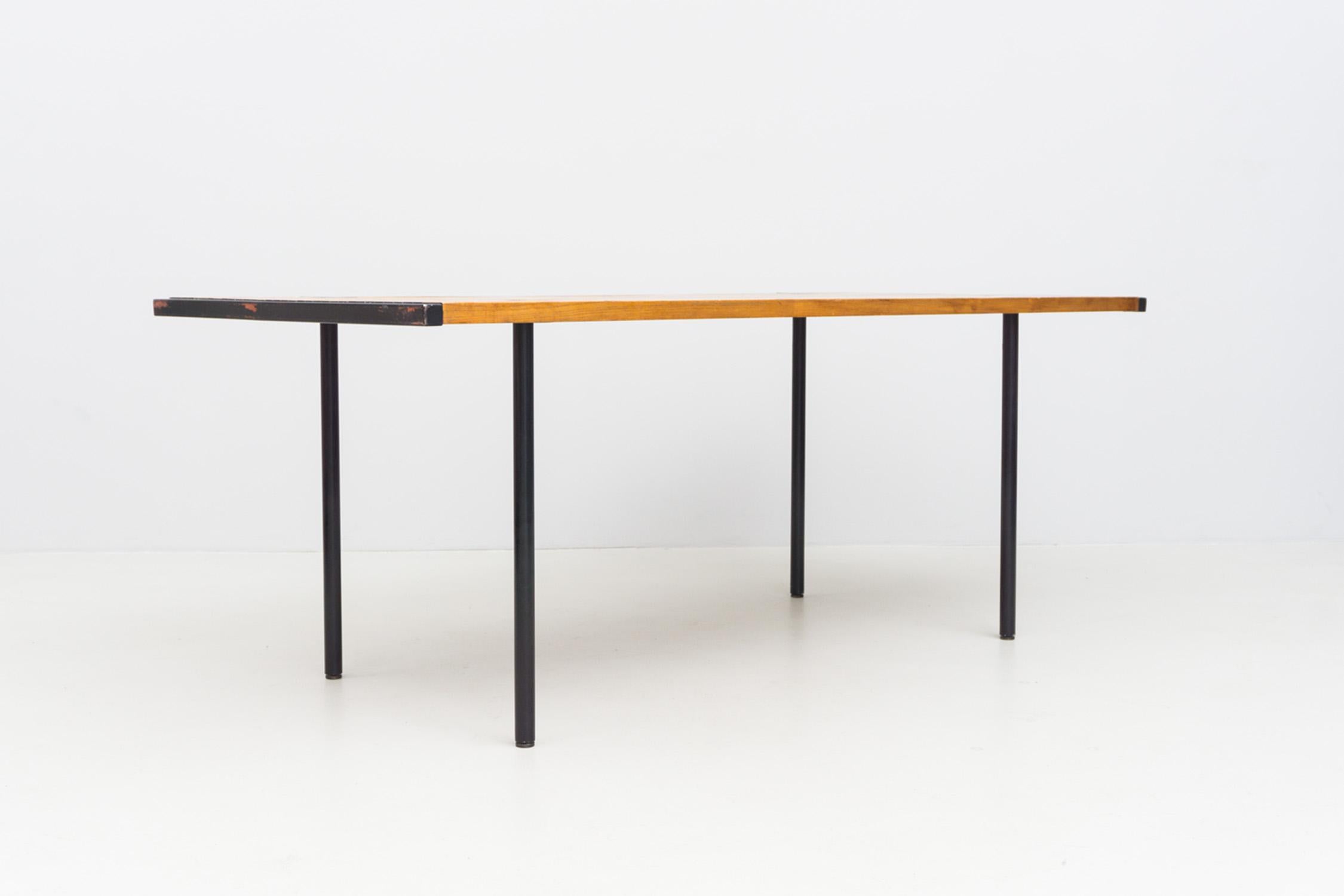 Modern Wooden, adjustable table by Ettore Sottsass, circa 1957