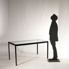Table by Gae Aulenti for Zanotta Glass Vintage Italy, 1980s-1990s