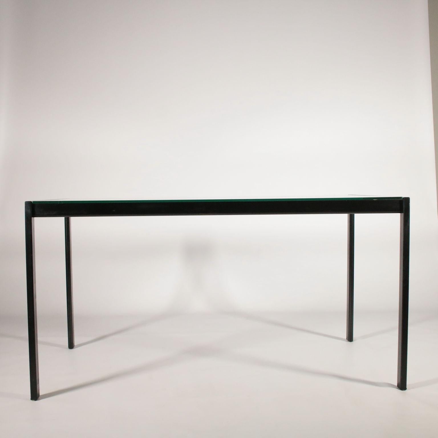 Table by Gae Aulenti for Zanotta Glass Vintage Italy, 1980s-1990s 1
