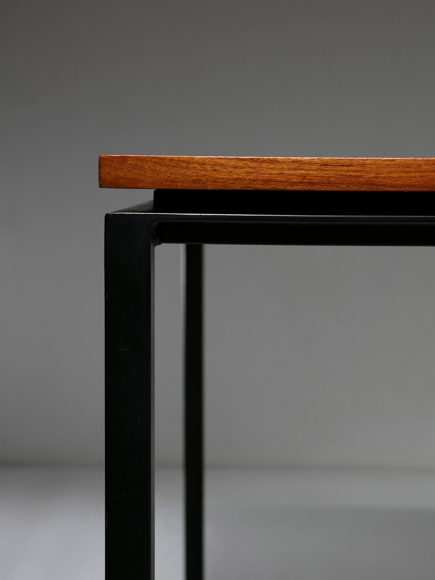 Mid-20th Century Wood Squared Dining Table by Paolo Tilche for Arform, Italy, 1950s For Sale