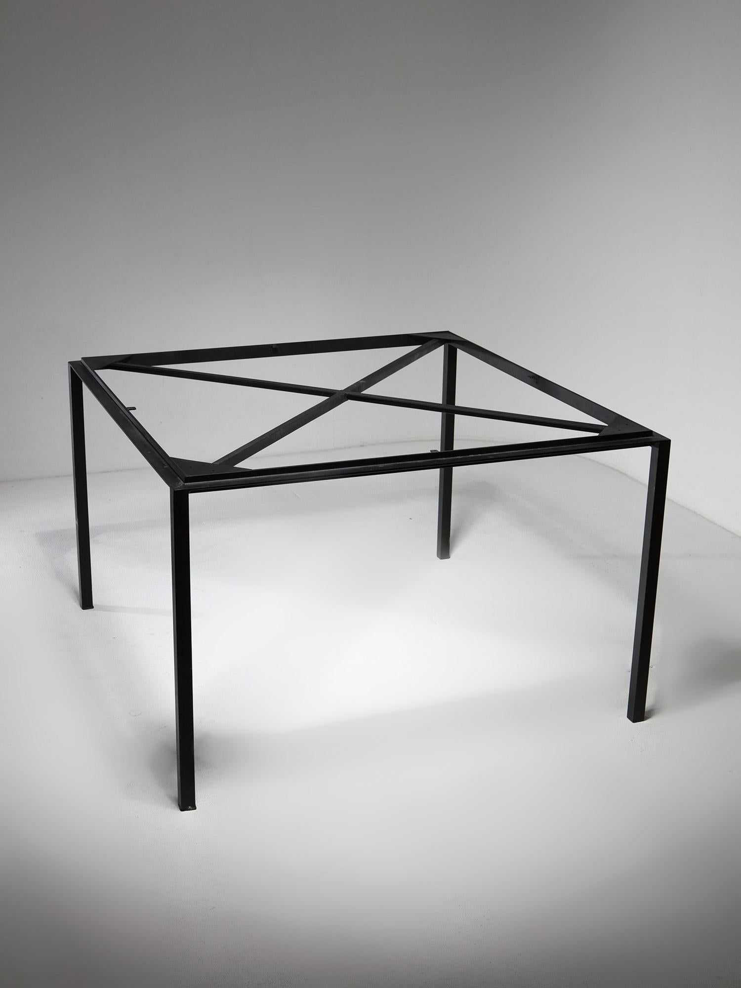 Wood Squared Dining Table by Paolo Tilche for Arform, Italy, 1950s For Sale 1