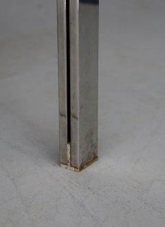 Table by Ross Littell for ICF De Padova Model Luar Op in Stainless Grey, 1970s