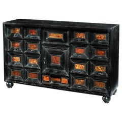 Used Table Cabinet, Mid-17th Century, Flemish Baroque, Ebonized and Tortoishell