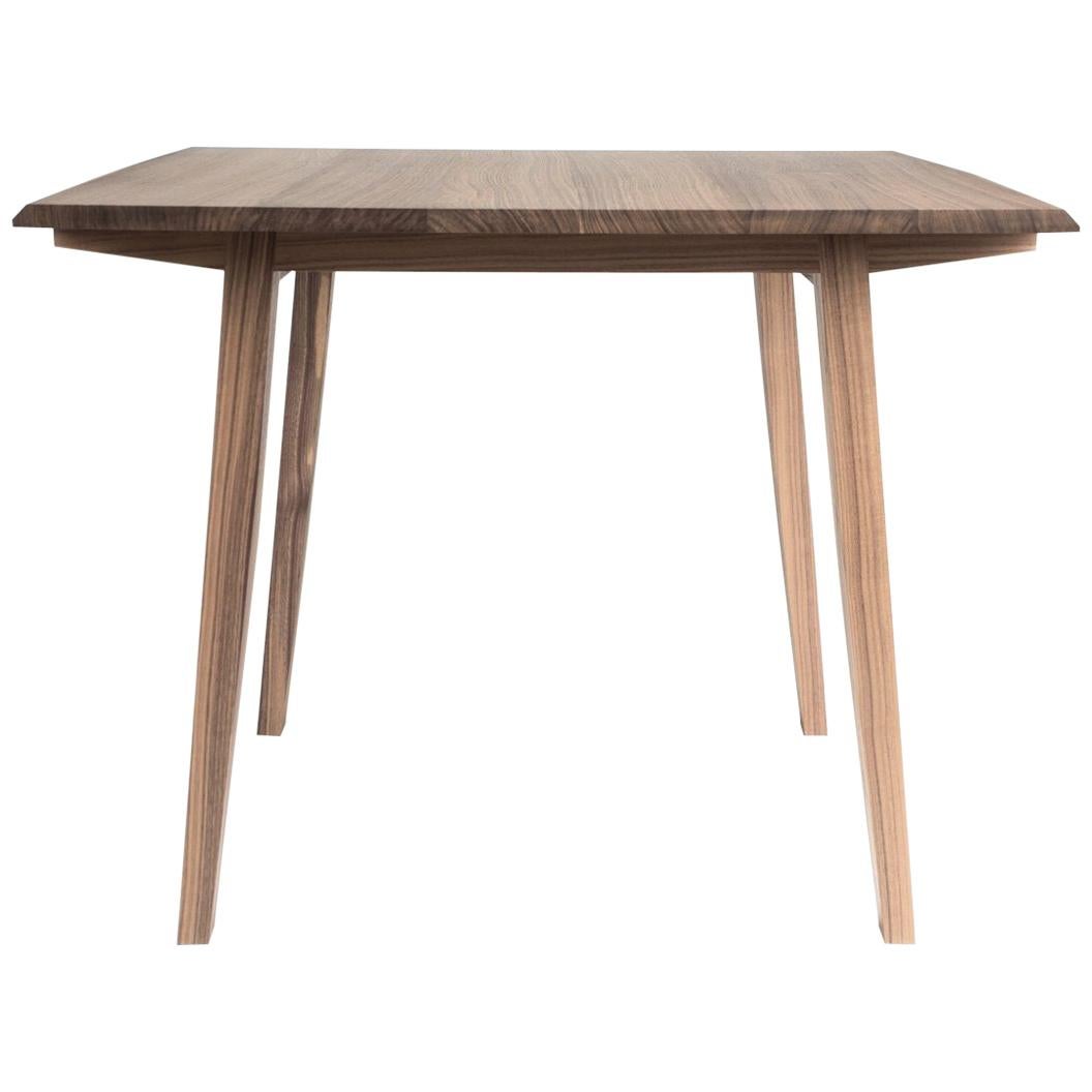 Table, table à cartes, table de petit déjeuner, noyer, moderne, bois dur, design Semigood