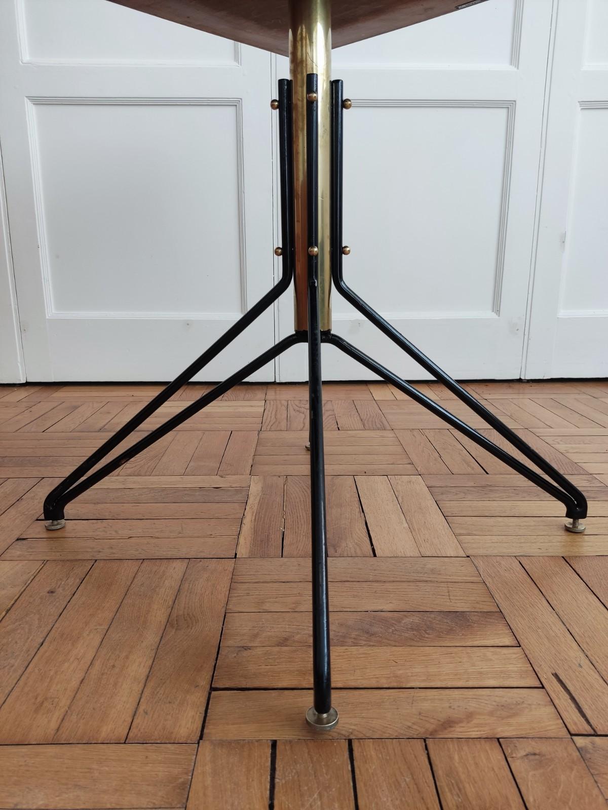 Mid-Century Modern Table, Carlo Ratti Inspiration, Italy, 1960 For Sale