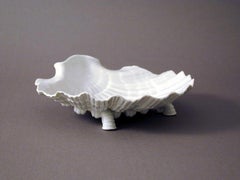 Table centerpiece – dolphins with shell, ivory porcelain