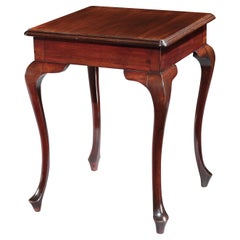 Tavolo Centro Ocassional Sofa Bedside Square Mahogany Cabriole Art Deco Pad